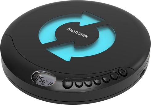 Memorex MX-DM80 Portable CD Player | Compact Disc Player with Anti-Shock Technology |