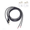 20AWG USB Pigtail Cable 2M/6.5FT, 2PCS USB 2.0 Male Plug, 5V 5A Black Wire with 2-Position Spring Connector.