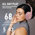 Over Ear Bluetooth Headphones 68H Playtime, 6 EQ Wireless Headset with Microphone, HiFi Stereo, Lightweight Deep Bass