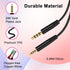 Replacement Audio Cable for Bose Headphones, 2.5mm Male to 3.5mm Male Aux Cord with Mic for QC25 QC35 NC700