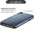 SAMONPOW Wallet Case for iPhone XR 6.1 inch, Heavy Duty Protection, Dual Layer Anti Scratch Hard PC Soft Rubber, Dark