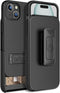 BELTRON Case Holster Combo for iPhone 15, Slim Protective Full Body Grip Case & Swivel Belt Clip with Kickstand