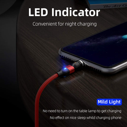 Bojianxin 540 Magnetic Charging Cable 7-Pack (1.6ft/3.3ft/6.6ft/10ft) - 3 in 1 USB Charger for Micro USB & Type C.