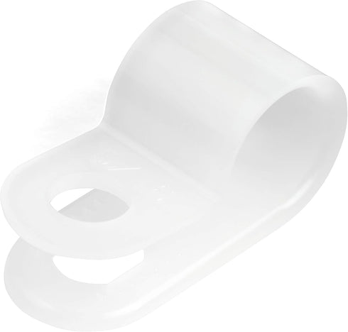 StarTech.com 100 Pack Screw Mount Cable Clamps, Large 7.9mm Bundle Cable Fastener, Nylon Clip
