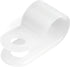 StarTech.com 100 Pack Screw Mount Cable Clamps, Large 7.9mm Bundle Cable Fastener, Nylon Clip
