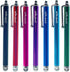 7 Pack Micro-Knit Hybrid Fiber Tip Universal Capacitive Stylus Pens for iPad,iPhone, Android Smart Phone, Tablet Laptop and Cleaning Cloth
