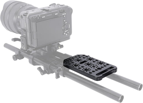 NICEYRIG Multi-Purpose Camera Cheese Plate, Compatible with Sony FX3/FX30, BMPCC 6K Pro, ARRI & 1/4’’ Locating Pin Hole