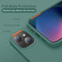 Cordking Ultra Slim Shockproof Case for iPhone 13 & 14, 6.1", Midnight Green, with Soft Anti-Scratch Microfiber Lining.