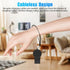 Portable USB Wireless Charger Keychain for Samsung Galaxy Watch 8 7 6 5 Accessories (Black)