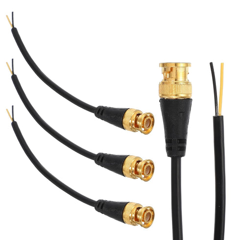 MECCANIXITY BNC Pigtail 0.6FT Coaxial Extension Cable Male to Bare End for