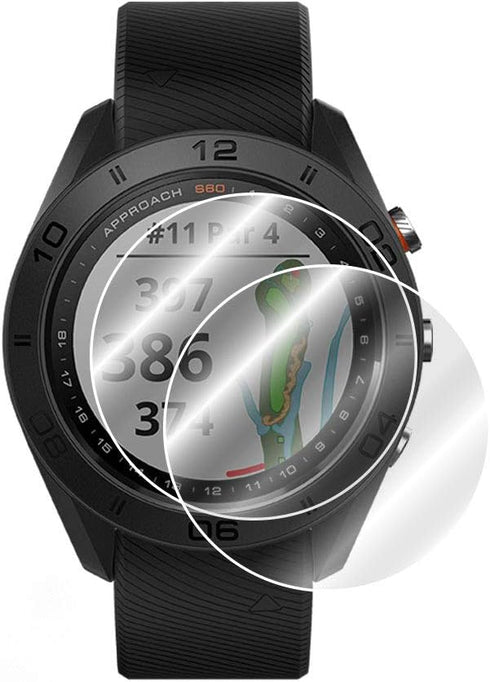 IPG Screen Protector for GARMIN APPROACH S60 GOLF GPS WATCH | 2 Units | Invisible Ultra HD Clear Film Anti Scratch