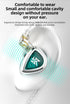 KZ EDC in-Ear Monitors, HiFi Stereo IEM Wired Noise Isolating Earbuds with Detachable Cable for Musicians (with Mic)
