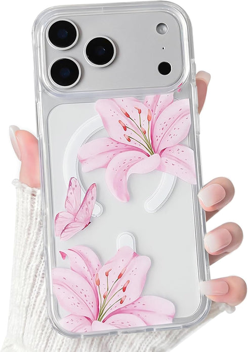 NITITOP Compatible for iPhone 17 Pro Max Case Clear Magnetic Compatible with MagSafe