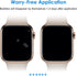 JETech Screen Protector for Apple Watch SE (2022/2020) / Series 6 5 4 - TPU HD Clear Full Coverage, 3-Pack