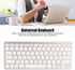 Keyboard, 78 Keys German Layout, Ultra Slim Smart Keypad, Portable Silent German Keyboard, QWERTZ Layout for iOS,