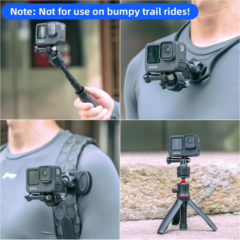 SUREWO Quick Release Base Mount Kit for GoPro, Magnetic Suction & Swivel Lock Adapter for GoPro Hero Series