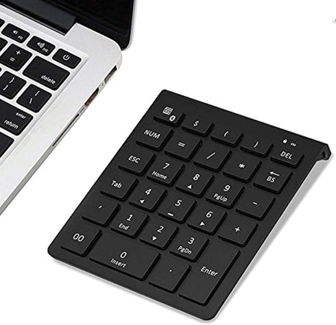 Bluetooth Number Pad for Laptop, Wireless Numeric Keypad, 28 Keys Numpad for Laptop, MacBook Air/Pro, iMac, Surface Pro