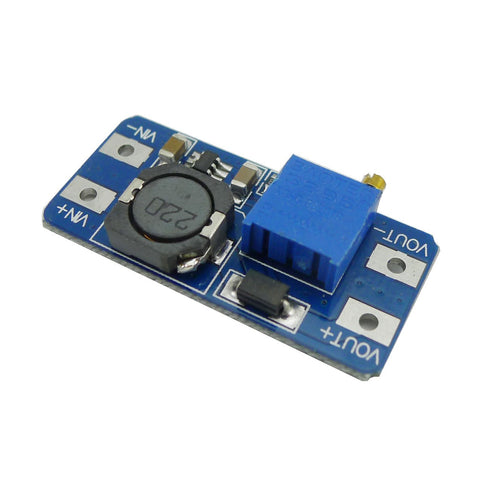 MT3608 DC-DC Step Up Boost Power Converter Adjustable 2A Module Step Up Voltage Regulator Board Input 2-24V to Output 5V-28V (Pack of 5)