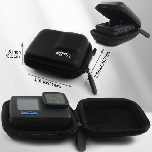 FitStill Accessories Set Bundles Kit with Waterproof Silicone Case for Go Pro Hero 12/11/10/9, Protective Housing,