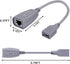 USB to Cat5 Adapter, USB Extender Ethernet Up to 164ft/50m, Supports USB1.1 Protocol, Compatible with USB2.0