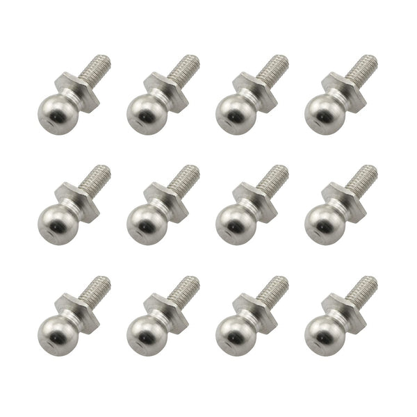 Maxmoral 12PCS M3 Metal Ball Head Screws Fasteners Fixing Spherical Bolts Replacement for