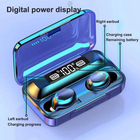 Wireless Earphones, HiFi Stereo Bluetooth 5.3 Earbuds, Touch Control Noise Reduction Headphones, Mini In-Ear IPX7