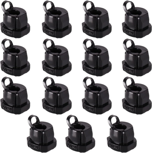 Fielect Round Strain Relief Bush Grommet, Electric Cable Protection Cord Buckle, 15 Pcs, 6N-4
