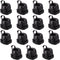 Fielect Round Strain Relief Bush Grommet, Electric Cable Protection Cord Buckle, 15 Pcs, 6N-4
