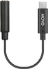 Movo UCMA-1 Female 3.5mm TRS Microphone Adapter Cable to USB Type-C, Compatible with Samsung Galaxy, Pixel, iPad