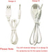 USB Adapter Cord 2.5mm Replacement DC Fast Charging Cable for Rechargeable Wand