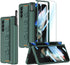 for Samsung Galaxy Z Fold 3 Case, with Wrist Strap & Screen Protector & S Pen Slot, Magnetic Hinge Protective Bumper