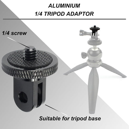 Universal Helmet Adhesive Sticky Mount for Action Cameras, Includes 4 Curved/Flat Mounts, Compatible with Insta360,