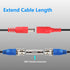 Aimyzii 100ft 4 Pack 8X Adapters,100 BNC Cable BNC Video Power Cable,Security Camera Cable for CCTV Camera DVR Security