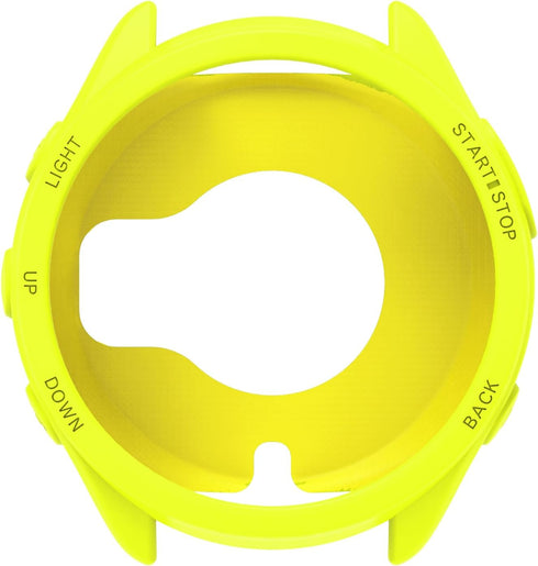 3 Pack Watch Cases Cover Intended for Garmin Forerunner 965 Silicone Protective Case Shell Smartwatch Accessories (Black+White+Yellow)