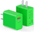 USB C Wall Charger, LCGENS 2-Pack 20W Type C Fast Charger Block Dual Port PD + QC3.0 for iPhone, iPad, Samsung Galaxy