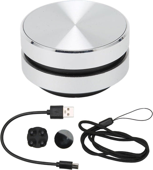 FOSA Mini Bluetooth Speaker - Bone Conduction, Stereo Magnetic Portable Speaker, Supports FM Radios (Silver)