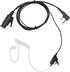 New HD-Mic Single-Wire Earpiece Surveillance Kit for Retevis BaoFeng, BTECH, Kenwood Walkie Talkie