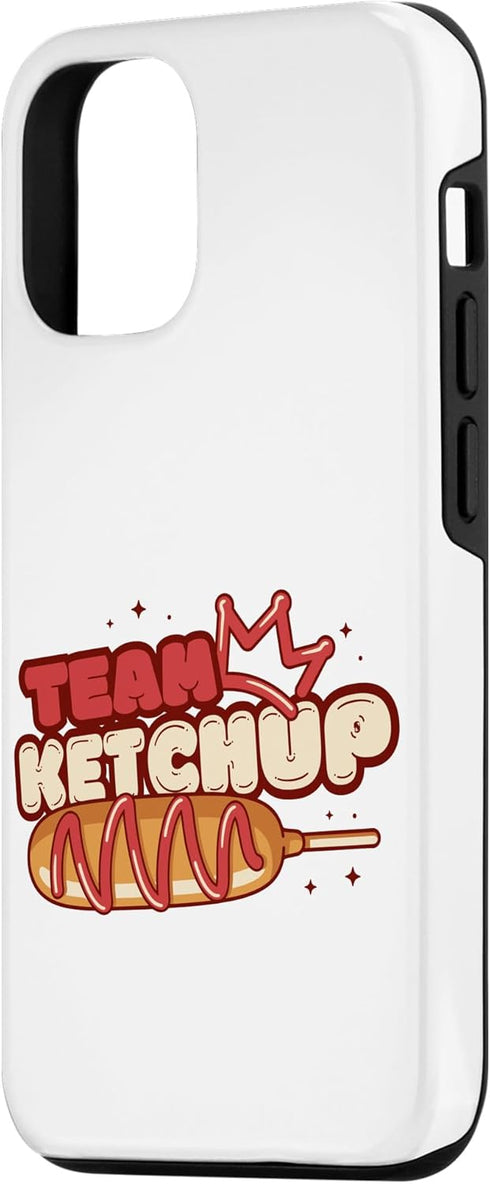 Ketchup Fan Corn Dog Enthusiast Designs 12/12 Team Ketchup Corn Dog Lover Case for iPhone Pro