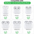 MOLOVA 5 Pack) Earbud Case Portable EVA Carrying Case Storage Bag Cell Phone Accessories Organizer with Carabiner