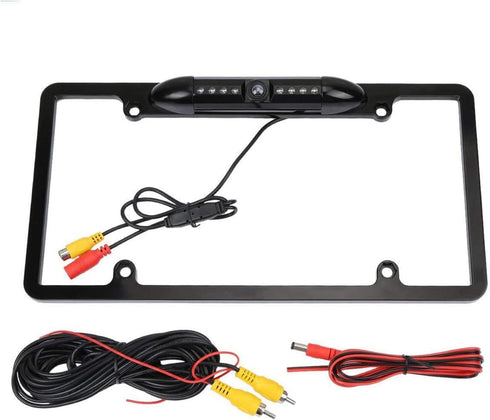 AOCISKA License Plate Frame Backup Camera, Rear View Camera with 8 LED, 170