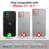 Varikke 11 11 6.1", for iPhone Wallet Case Detachable with Card Holder for Women Girls, Fashion Glitter PU Leather