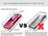 COOLQO Compatible for iPhone 13 Mini Case - Hard PC and Soft TPU with Tempered Glass Screen Protector, Military Grade