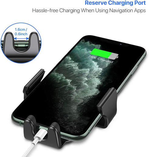 Miracase Phone Holders for Car, Metal Hook Clip Air Vent Cell Phone Mount, Universal Fit for Smartphones