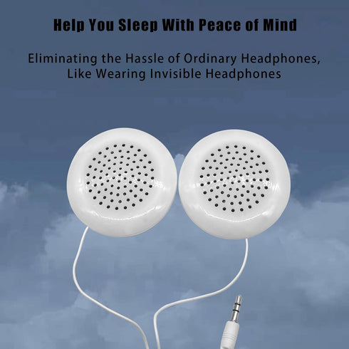 Flylin Pillow Speaker, 3.5mm DIY Portable Mini Stereo Speakers with 2 HiFi Speakers for MP3 Phone Portable CD