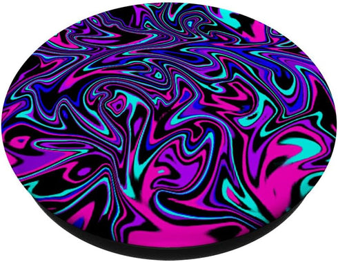 Abstract Swirl Galaxy Design Pattern Blue Pink Purple Black PopSockets Standard PopGrip