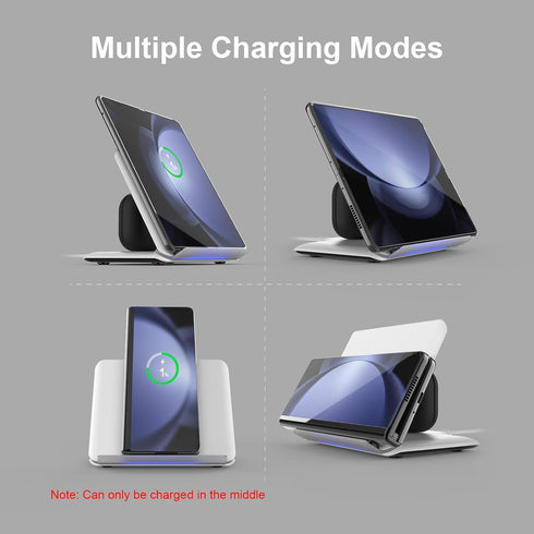Wireless Charger for Samsung, 2 in 1 Wireless Charging Station for Galaxy Z Fold 6/5/4/3, Charger for Galaxy