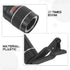 Housoutil Mobile Phone Telephoto Lens, Long Focus Lens Kit with Clip for Smartphone Tablet PC - Black