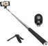 Deco Essentials Telescopic Metal 33" Selfie Stick w/Tripod and Wireless Remote for iOS/Android, Perfect