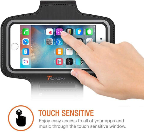 Trianium Armband, Water Resistant Large Cell Phone Armband for iPhone 12 Pro, 12 Mini, Galaxy S20/S10/S10e/S10+