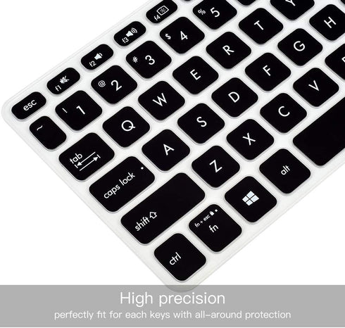 Keyboard Cover for ASUS VivoBook F512DA, F512FA, F512JA, X512FA, X512DA, X515JA, Black Keyboard Cover Skin